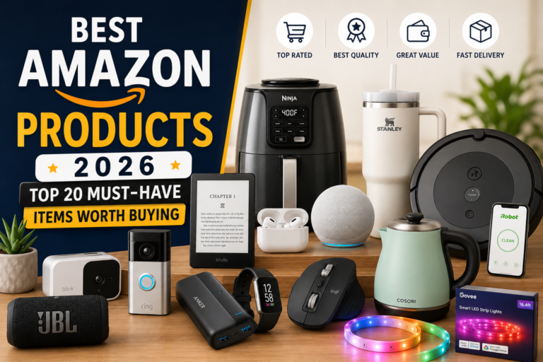 Top 20 Best Amazon Products 2026 Items Worth Buying Best Amazon products 2026 featuring top-rated gadgets, smart home devices, kitchen appliances, and everyday essentials.